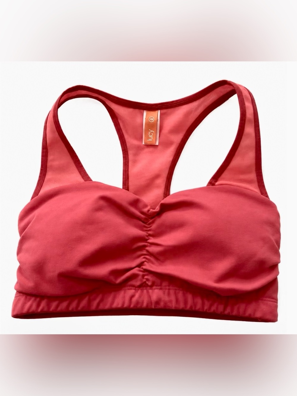 Lucy Pink Racerback Sports Bra